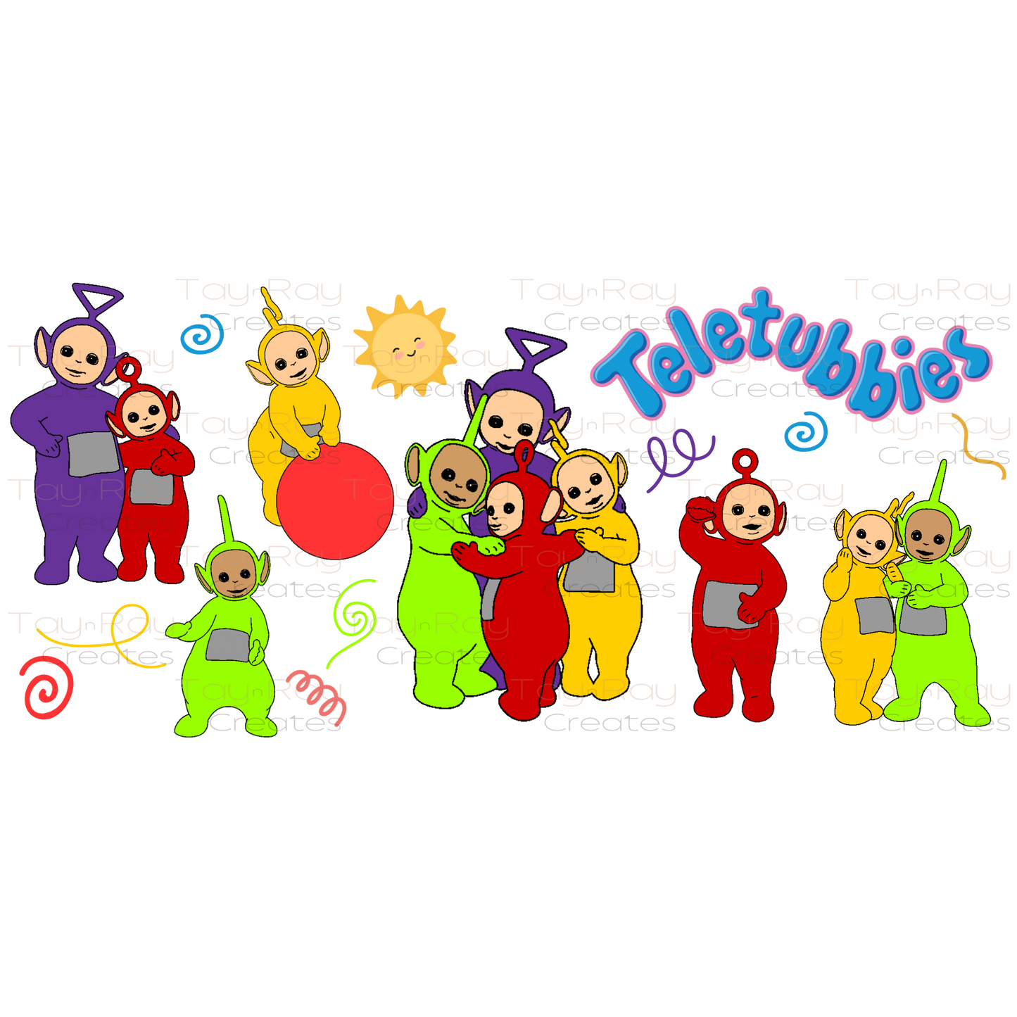 16oz UV DTF Wrap | Teletubbies