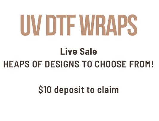 $10 Wrap deposit - live sale