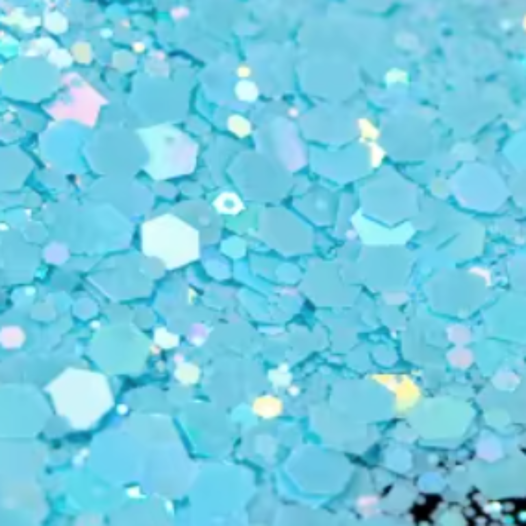 Chunky glitter mix | Aquamarine