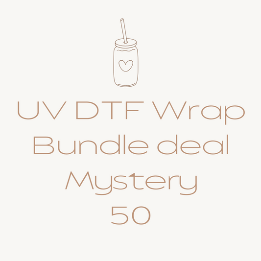 50 Mixed UV DTF WRAPS