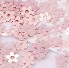 Flower glitter | baby pink