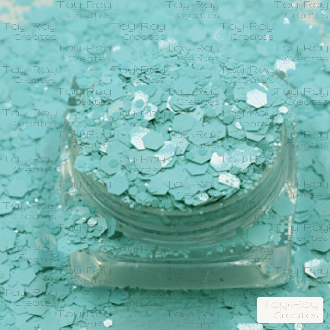 Chunky glitter mix | Amazonite