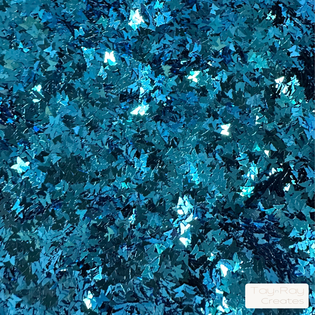 Butterfly glitter | Blue