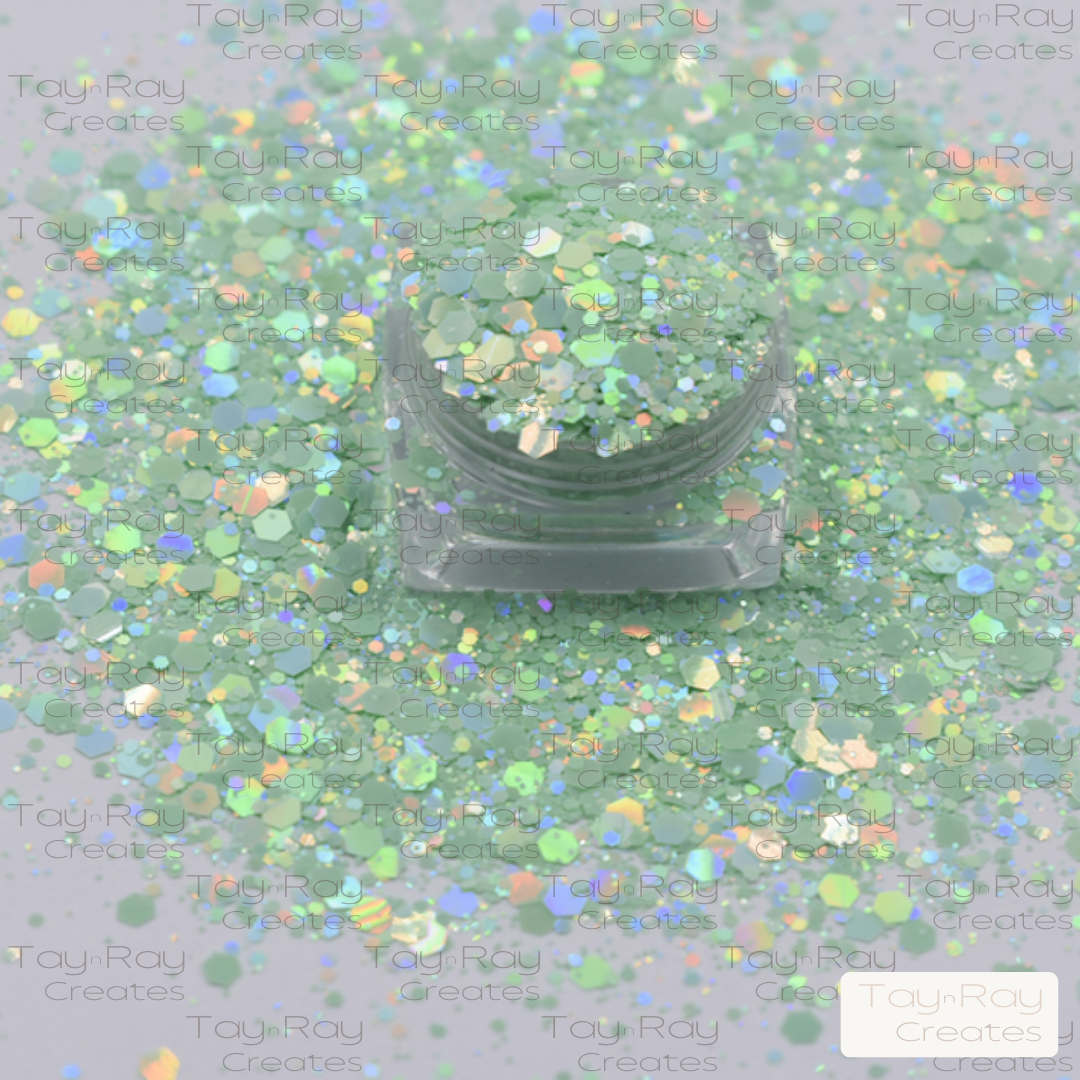 Chunky glitter mix | Jade