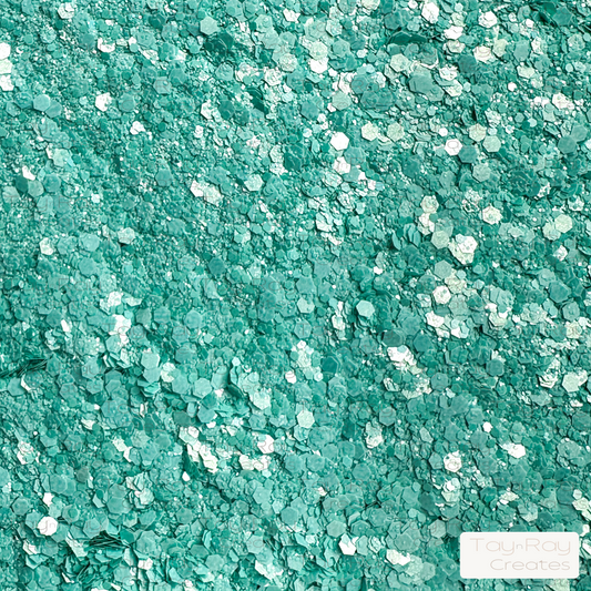 Chunky glitter mix | Malachite