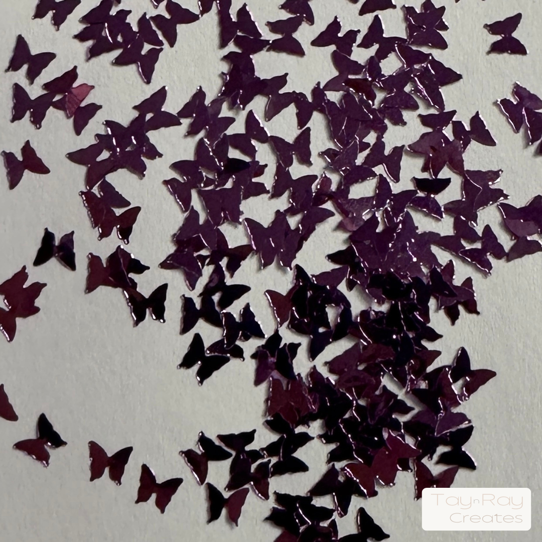 Butterfly glitter | Purple