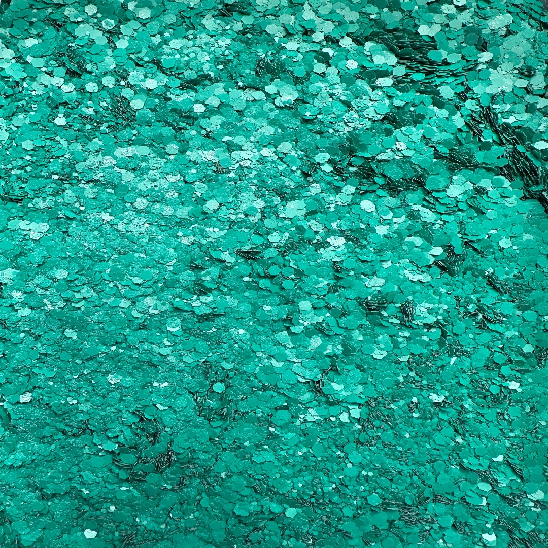 Chunky glitter mix | Fuchsite