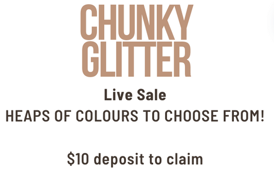 $10 Glitter deposit - live sale